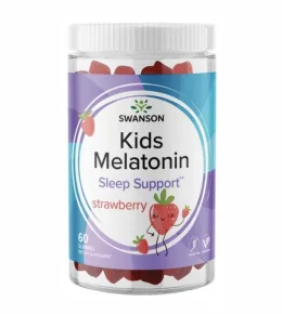 Swanson, Kids Мелатонин Strawberry, 60 жев. конфет