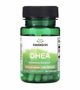 Swanson, DHEA, High Potency, 25 mg, 30 капсул
