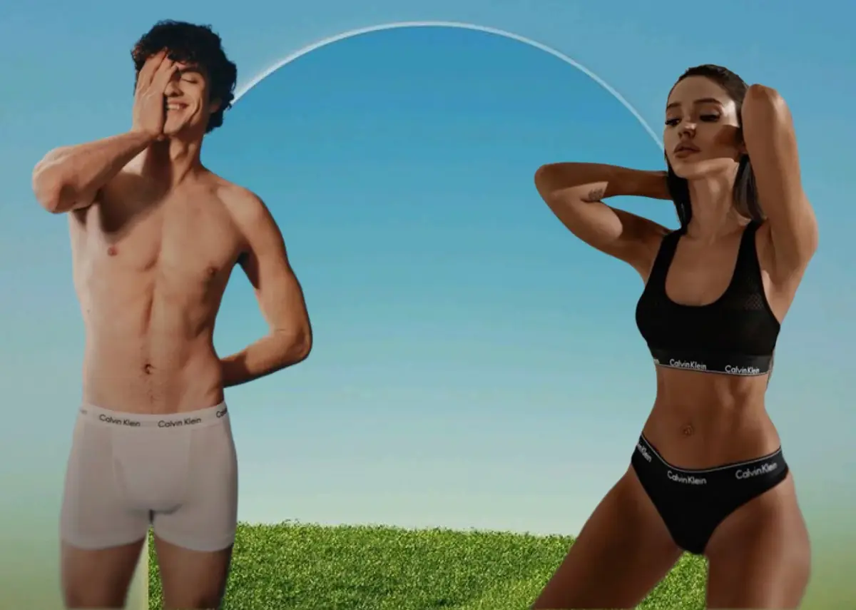 Модели Calvin Klein в белье