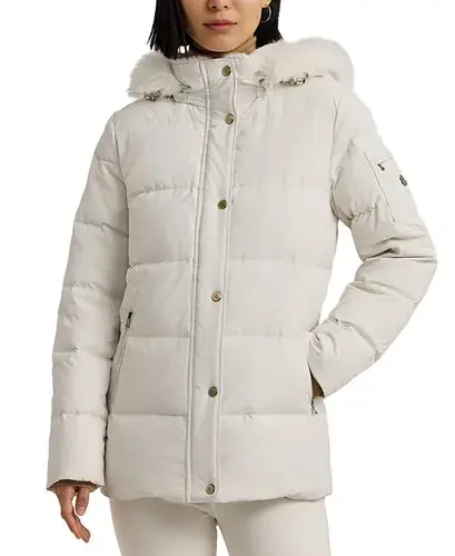 Lauren Ralph Lauren - Пуховик с капюшоном и мехом