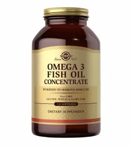 Solgar, Омега-3 Fish Oil Concentrate, 120 капсул