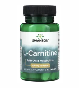 Swanson, L-Carnitine, 500 mg, 30 таблеток