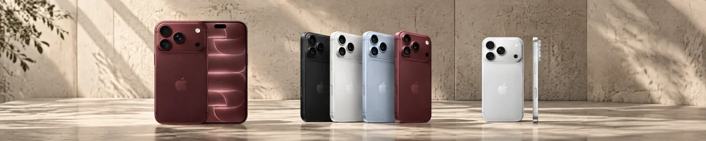iPhone 18 Pro и Pro Max в четырех расцветках: черный, серебристый, голубой, вишневый