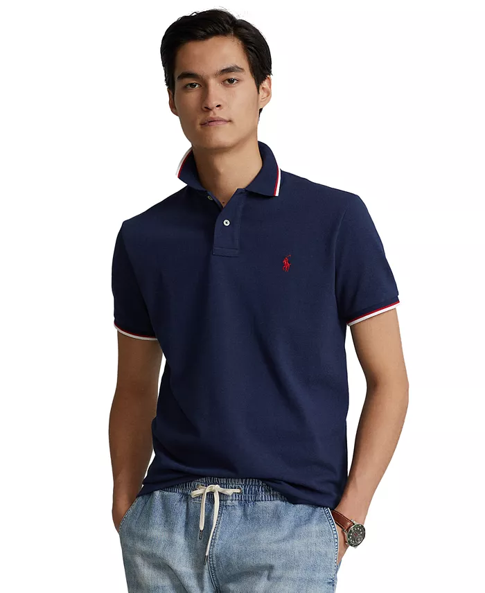 Polo Ralph Lauren Поло классического кроя из сетчатого трикотажа