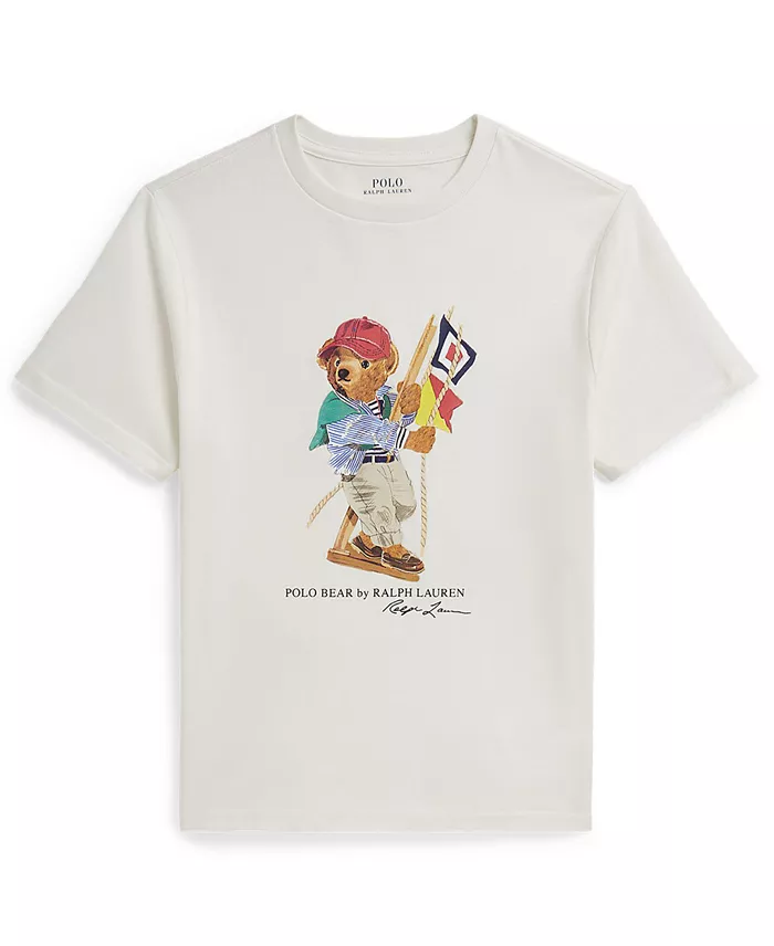 Polo Ralph Lauren Хлопковая футболка Polo Bear для мальчиков