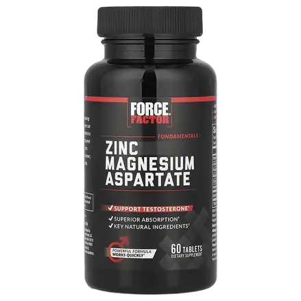 Force Factor цинк и магний аспартат 60 таблеток