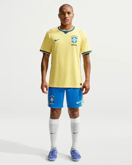 Nike: домашние шорты Бразилии 2026 (Stadium)