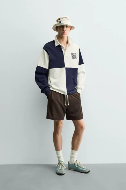 Zara: поло колор-блок USA 94, FIFA Classics